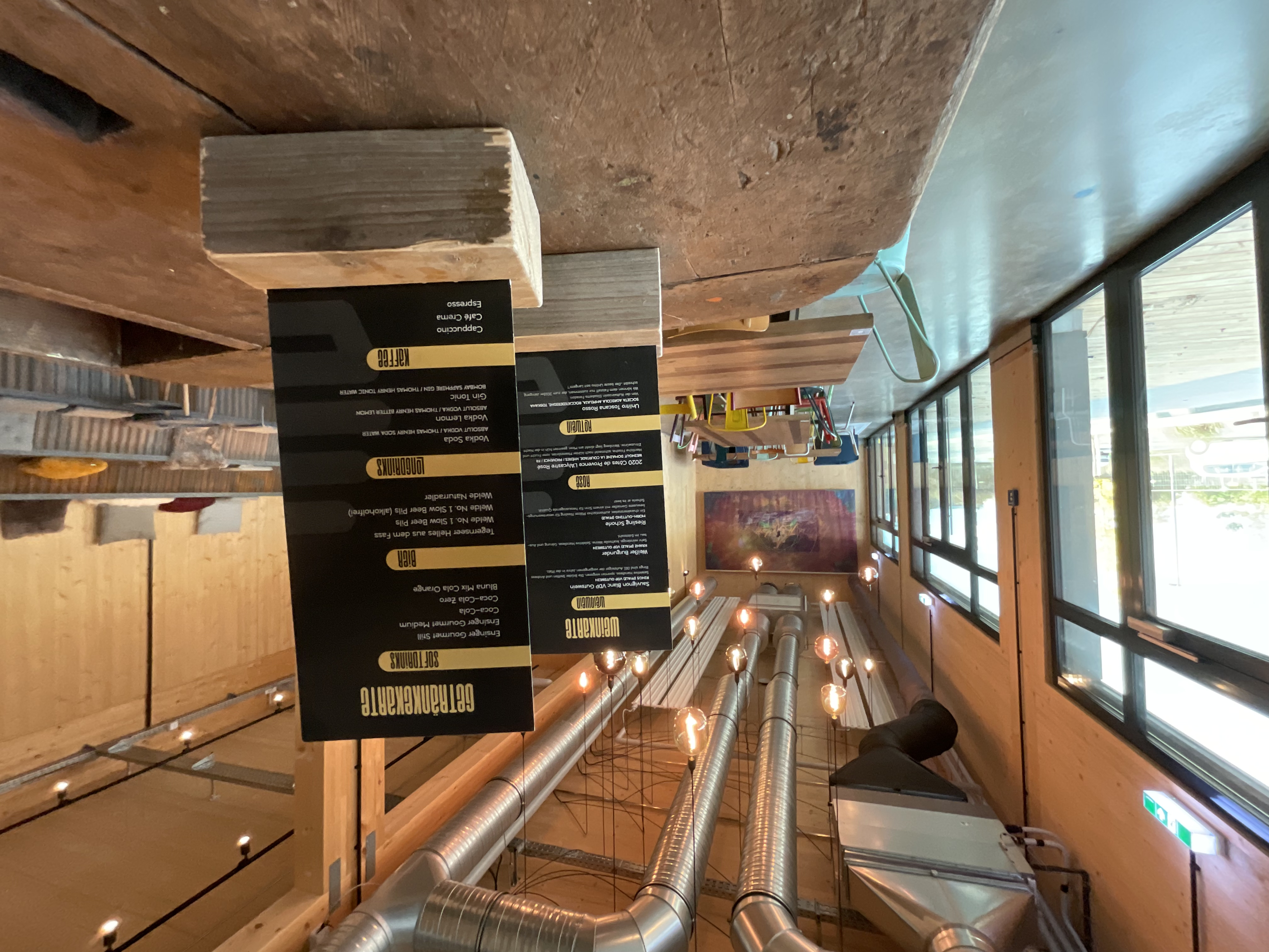 speisekarte der bar im corporate design